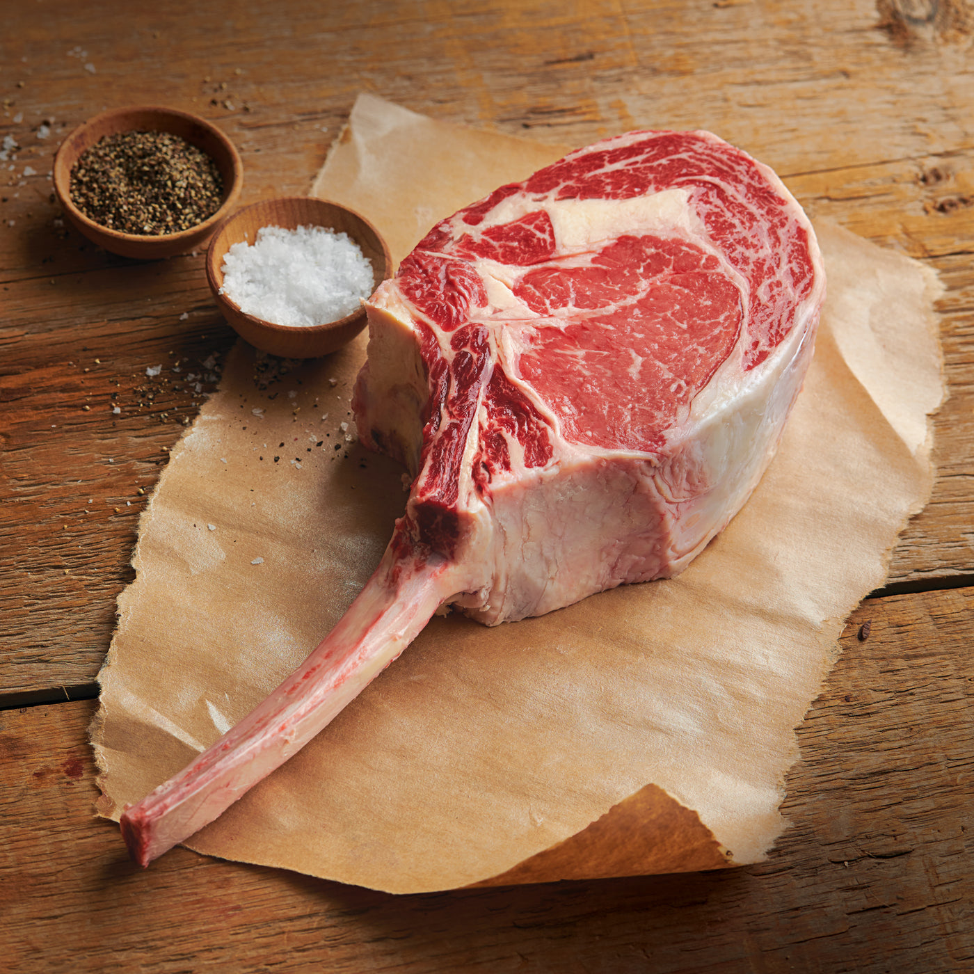 44 Farms Tomahawk Steak - Bone In Tomahawk Ribeye Steak - Texas Angus Beef - No Antibiotics, No Hormones Ever